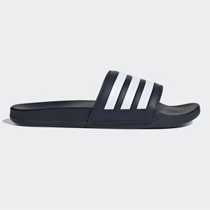 Adidas, size 9 womens, color black, with white stripes